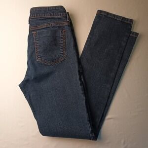 DKNY Jeans Womens Straight Leg Jeans Dark Wash Size 6 Mid Rise Stretch Denim